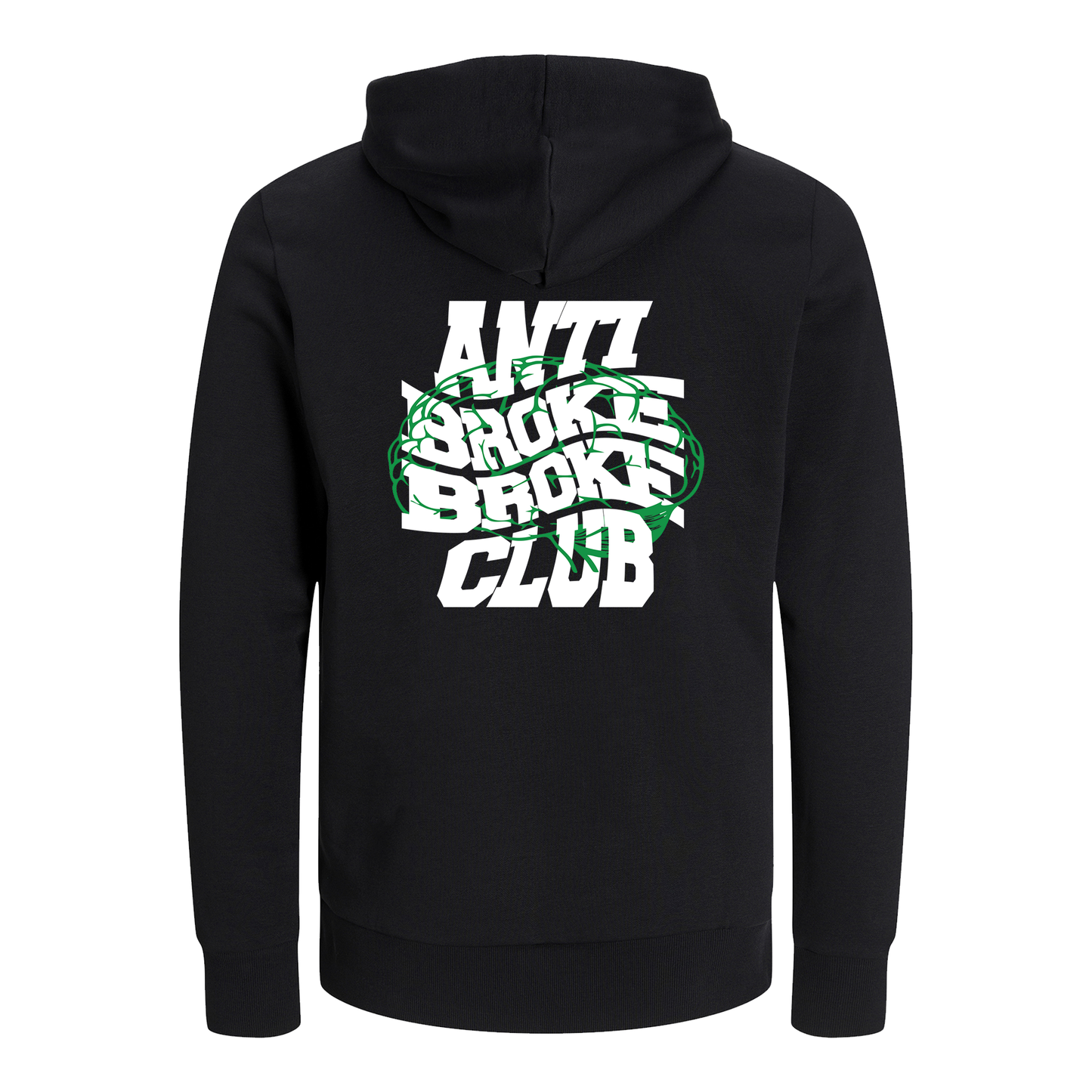 HOODIE NOIR HACKER SON FUTUR - ANTI BROKE BROKE CLUB