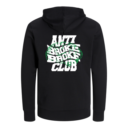 HOODIE NOIR HACKER SON FUTUR - ANTI BROKE BROKE CLUB