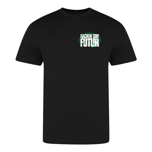 T-SHIRT NOIR HACKER SON FUTUR - ANTI BROKE BROKE CLUB