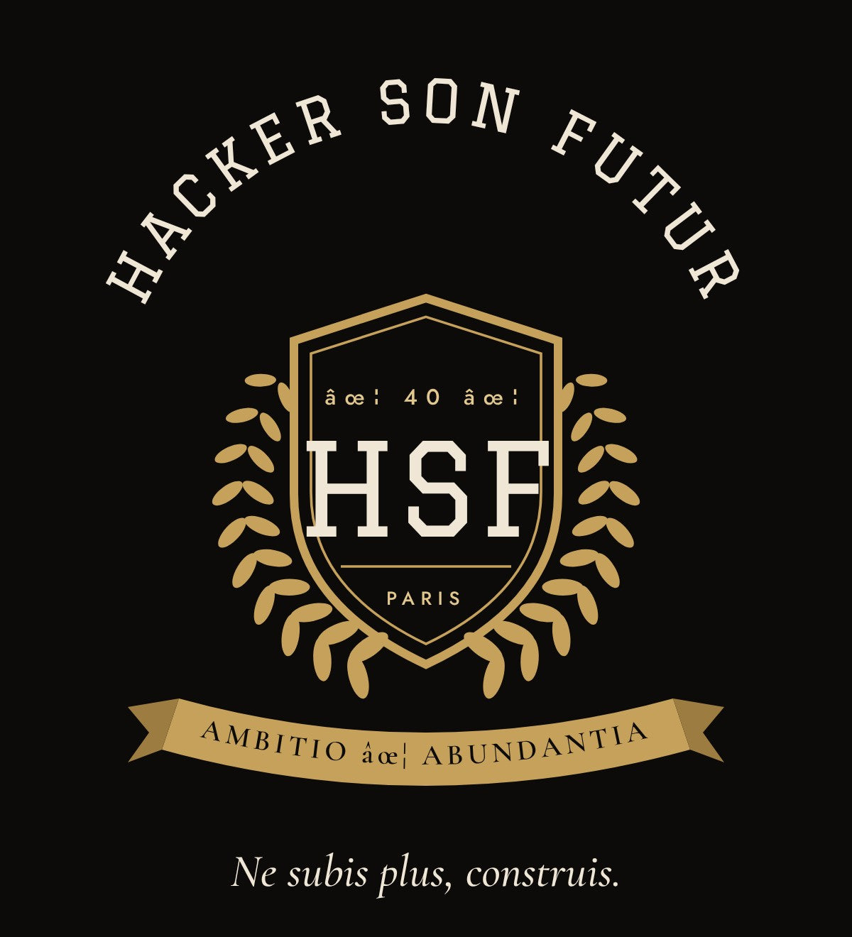 Détail de l'écusson Hoodie HSF Varsity